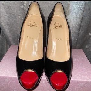Christian Louboutin new very prive 120 patent black